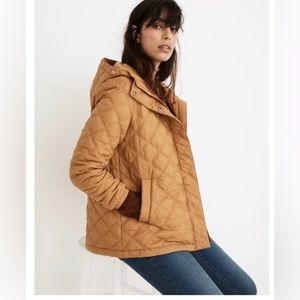 Madewell Tan Quilted Puffer Jacket